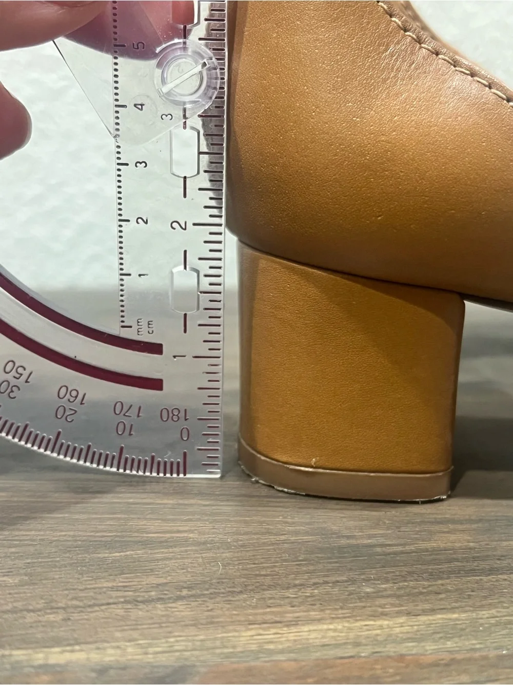 Tory Burch | Tana Ankle Wrap City 2” Heels Leather Block Heel Tan Gold